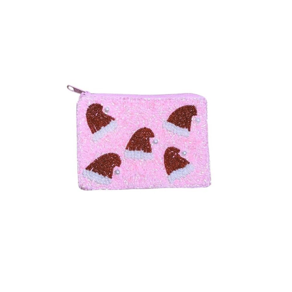 Santa Hat Beaded Viola Coin Purse NWT O/S